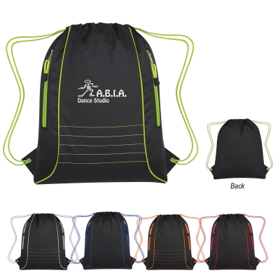 Challenger Drawstring Polyester Sports Backpack